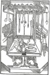 Dřevořez z Paracelsova Velkého ranhojičství z roku 1536. Nástroje používali chirurgové, kteří díky své práci získávali nejlepší přehled o fungování lidského organismu.